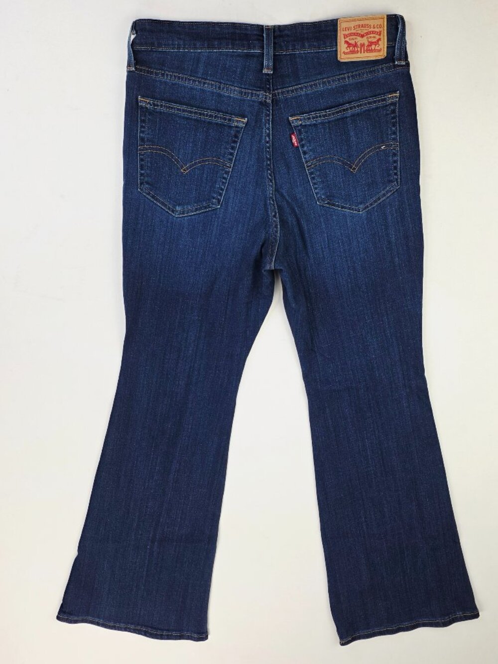 Levi's 726 Flare Womens Size 30X30 Blue Denim 5 Pocket Logo Tag Jeans